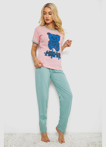 Розовая пижама женская с принтом Ager 243R30022