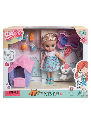 Игровой набор "Кукла Тина с любимцем" (58014), блондинка Qunxing Toys (290841464)