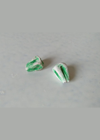 Керамические бусины ручной работы "Весенний Бутон №7" (зеленые) 2шт. Коти&Ангели (301533212)