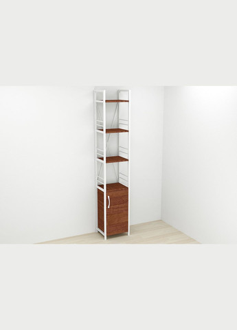 Этажерка 4/34 Серии Конект с тумбой 179x34x28 Белый ДСП Венге (FRD-105535) Ferrum-decor (351359041)