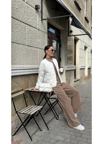 Куртка женская стеганная Zara style свободного кроя на кнопках плащевка демисезон No Brand Maka 508 (352168112)