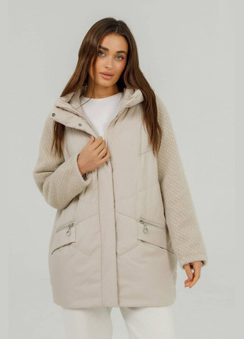 Кремовая зимняя куртка Astrid