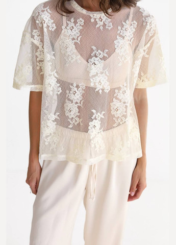 Футболка с кружевом Україна - (340956819)