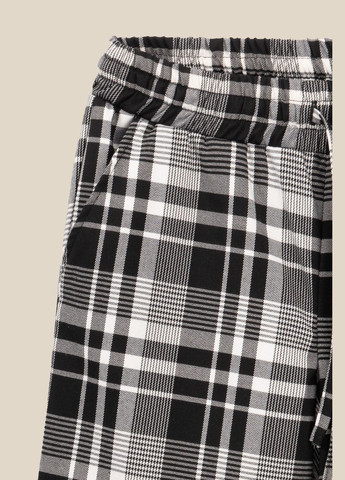 Брюки палаццо с узором женские WTC02423 Черно-белый shop (2000990778611) LAWA Палаццо (329034259)