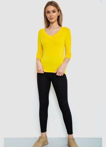 Женский лонгслив укороченный с рукавом 3/4 Ager 186R508 - (293849932)