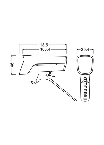 Комплект світлодіодних ліхтарів для велосипеда зі стоп-сигналом LEDsBike Race 80 Osram 00-00020748 (308018335)