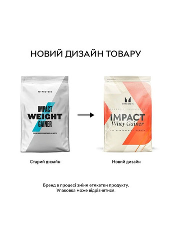 Гейнер MyProtein Impact Weight Gainer, 2.5 кг - Ваніль My Protein (324607860)