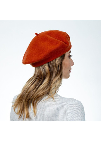 Берет жіночий вовна помаранчевий FLORA SUPER LuckyLOOK 267-956 (322789692)