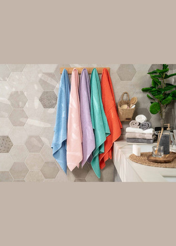 Рушник махровий Benefit, 50х90см, 100% бавовна, аква ART2450SA Ardesto комбінований