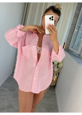 Жіноча сорочка з льону No Brand (399781022)