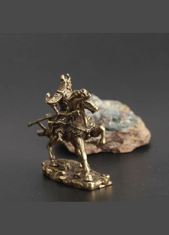 Старинная латунная миниатюра статуэтка китайский бог богатства воин Гуань Гун No Brand (292867229)