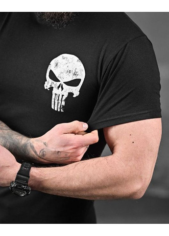 Тактическая мужская футболка Череп черная No Brand (358203745)