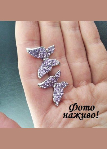 Стильные длинные серьги бабочки 2в1, 4935 Fashion Jewelry (336949824)
