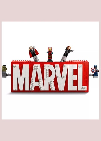 Конструктор Marvel Логотип і мініфігурки (76313) Lego (333253051)