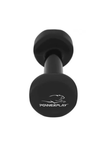 Гантель виниловая 1 кг PP_4121 Черная 1 шт () PowerPlay PP_4121_1kg (385685286)
