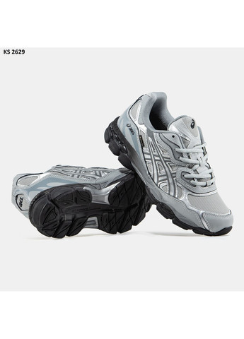 Серые демисезонные кроссовки мужские asics gel-nyc gore-tex dark gray асикс гель нюк No Brand