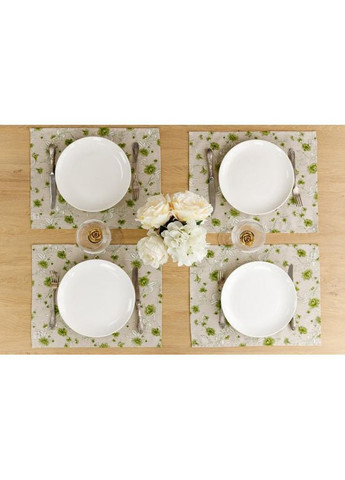 Cалфетка Цветы 35х45 см Бежево-зеленый (7533) Прованс (367179954)