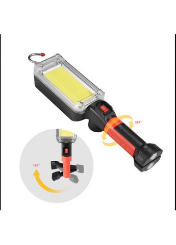 Фонарь аккумуляторный ZJ-8859 COB LED 20 Вт с магнитом и крючком 285 × 68 × 55 мм No Brand (367859709)