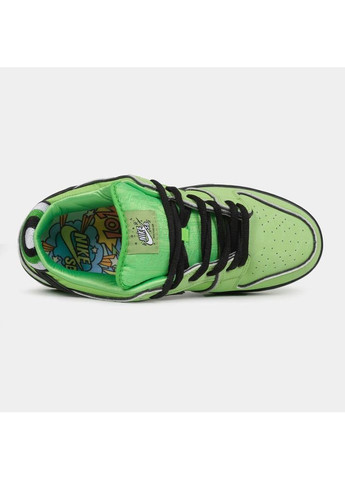 Чорні Осінні кросівки чоловічі nike sb dunk powerpuff girls - buttercup найк сб данк No Brand