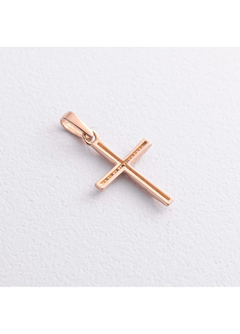 Хрестик у червоному золоті (фіаніти) п04028 Oniks (370796658)