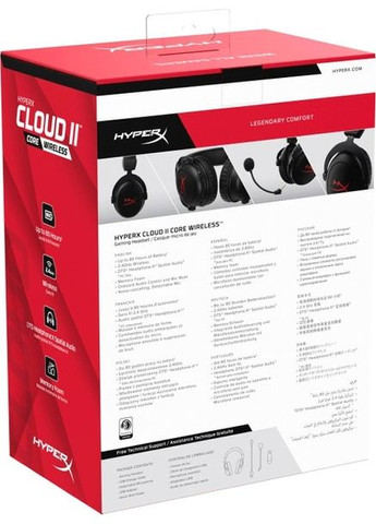 Bluetooth-гарнитура Cloud II Core Wireless Black (6Y2G8AA) HyperX (314775062)