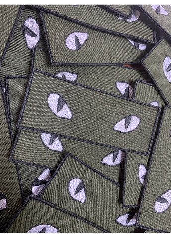 Шеврон Скрытые глаза олива (Форма прямоугольная. На липучке) Размер 10x4см No Brand (369924682)