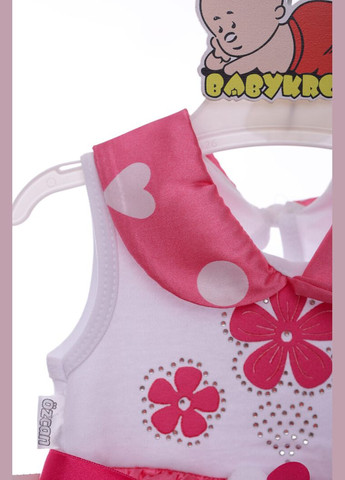 Рожева сукня літня трикотажна з сумочкою квіточка рожева 80 см (38353) BABYKROHA (323469338)