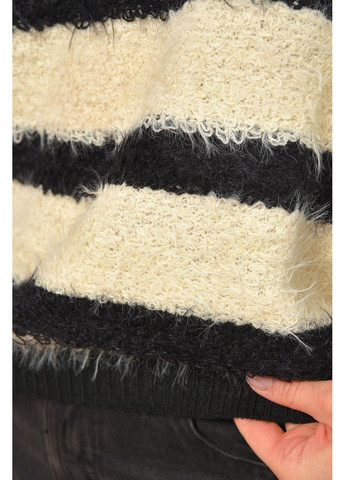 Чорний демісезонний светр жіночий травка чорного кольору пуловер Let's Shop