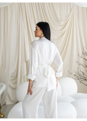 Женский однотонный костюм "Winston" (блуза + брюки-палаццо) (td-2968720163826) TessDress (366090024)