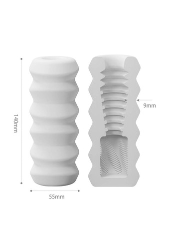 Мастурбатор DECOR 1-D, эффект всасывания, ребрышки-кольца, зауженный диаметр Otouch (292315681)