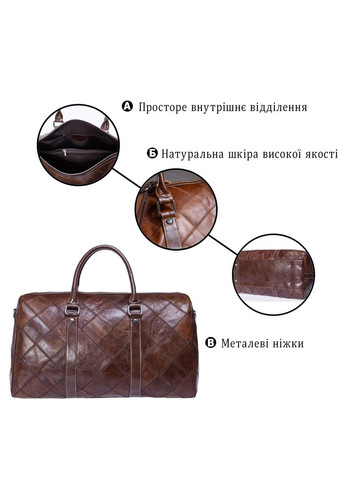 Дорожньо-спортивна сумка 14752 Коричнева Vintage (329146770)