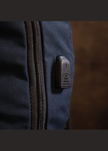 Рюкзак для ноутбука текстильний smart темно-синій 30х45,5х13 см 20625 Vintage (362418171)