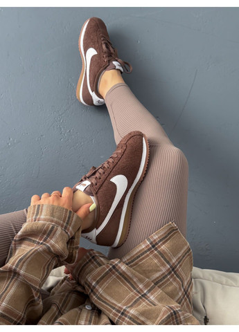 Кросівки жіночі Nike Cortez Light Brown | Найк Кортез коричневі No Brand коричневі демісезони (348419322)