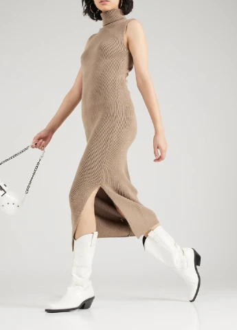 Темно-бежева в'язані сукні Topshop