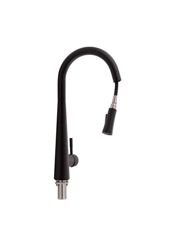 Смеситель для кухни Evicka с выдвижным изливом QTEVI9135103UB Black Matt Qtap 9135103UB (322069705)