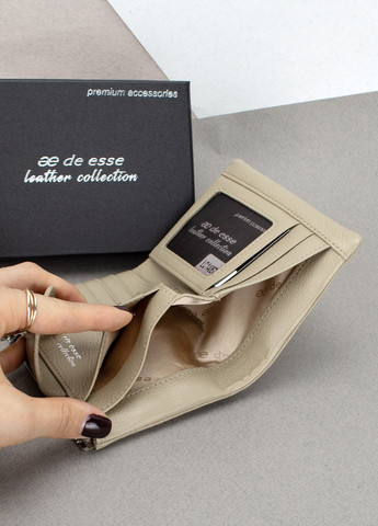 Гаманець жіночий шкіряний 14057-GD34 маленький бежевий De Esse (316698118)