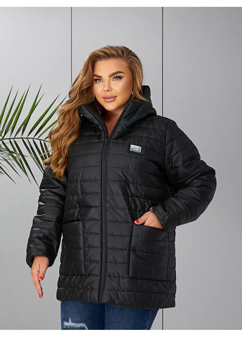 Чорна куртка ботал плащівка стьобана синтепон 150 Україна