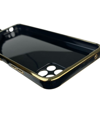 Чехол для Galaxy A22 5G SM-A226 с кольцом MagSafe с золотой окантовкой на самсунг а22 черный gs1 Samsung (366236135)