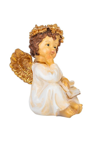 Фигурка с подсветкой Ангелок с книгой 19х13 см 10507-007 полистоун No Brand (346528636)