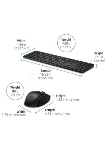 Комплект (4R013AA) HP 650 Wireless UA Black (370892405)