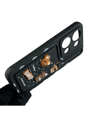 Чохол для POCO M6 Pro 4G з 3д малюнком дитячий жіночий об'ємний на сяомі поко м6 про 4г чорний Xiaomi (366230625)