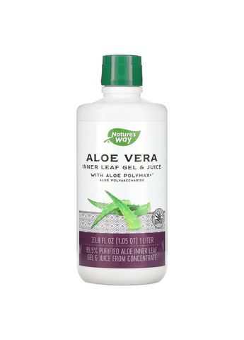 Алоэ Вера гель и сок из листьев Aloe Vera 1 л Nature's Way (277695173)