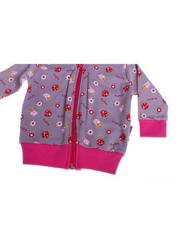 Рожевий демісезонний костюм з довгим рукавом для дівчинки трикотажний з сонечком рожевий 68 см (30648) BABYKROHA