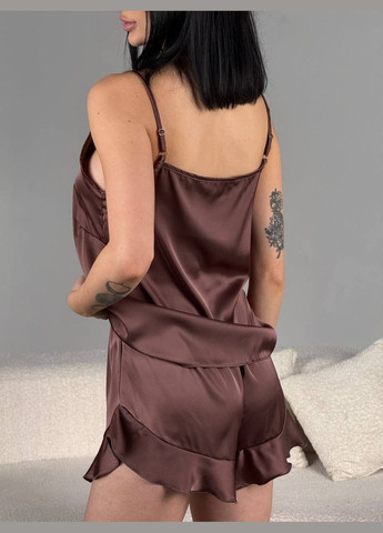 Коричнева жіноча піжама трійка Avanti