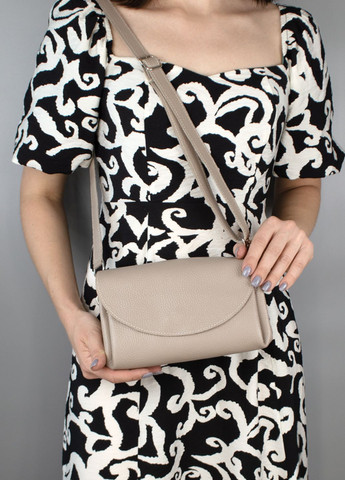 Сумка женская кожаная мокко Невада S472 кросбоди на 3 отделения HandyCover (300514704)