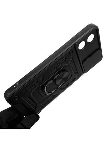 Чехол для E13 PAXT0034RS бронированный с кольцом со шторкой на камеру на моторола е13 чёрный rg1 Motorola (366019195)