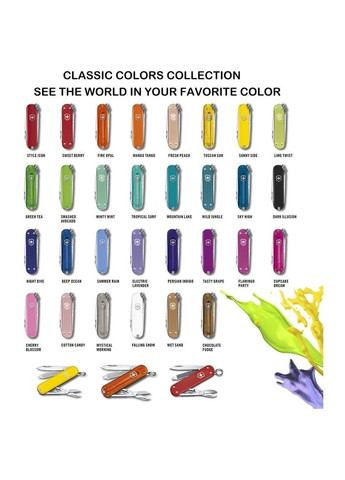 Складной нож Classic 5,8 см 0.6221.241G Victorinox (317308361)