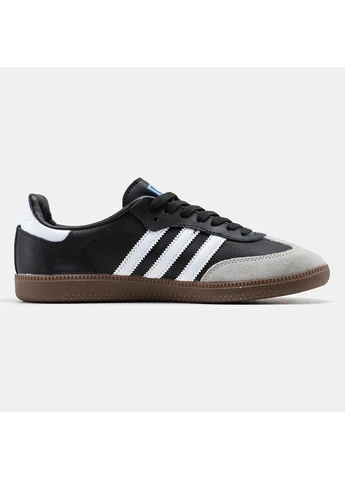 Белые летние кроссовки adidas samba vegan black white grey адидас самба No Brand