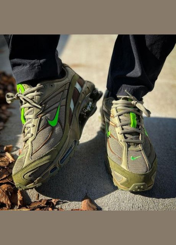 Оливкові всесезонні кросівки shox ride 2 sp supreme olive - dn1615-200 Nike