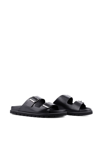 Черные мужские шлепанцы 23704-1 ss25 черный кожа Miguel Miratez